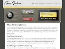 Tablet Screenshot of chrisgrahammastering.com